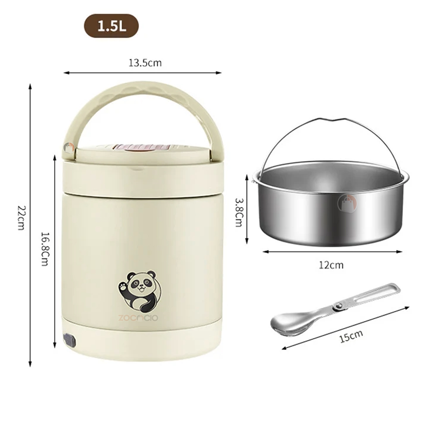 Lonchera Fiambrera Eléctrica Calentadora